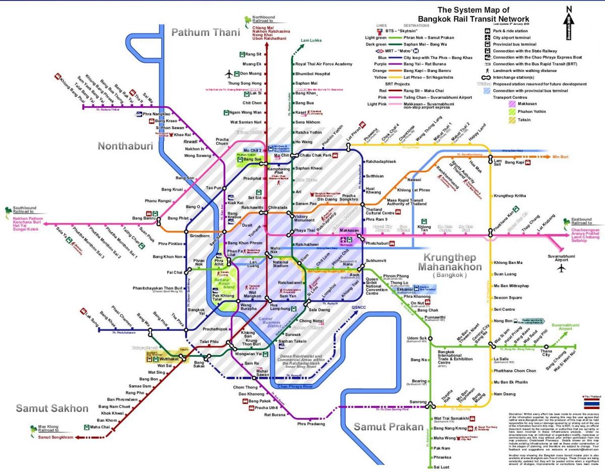 bangkok subway ramani 2016