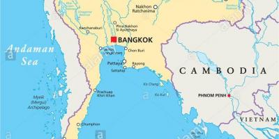 Bangkok thailand ramani ya dunia