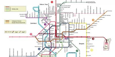 Bangkok kituo cha metro ramani